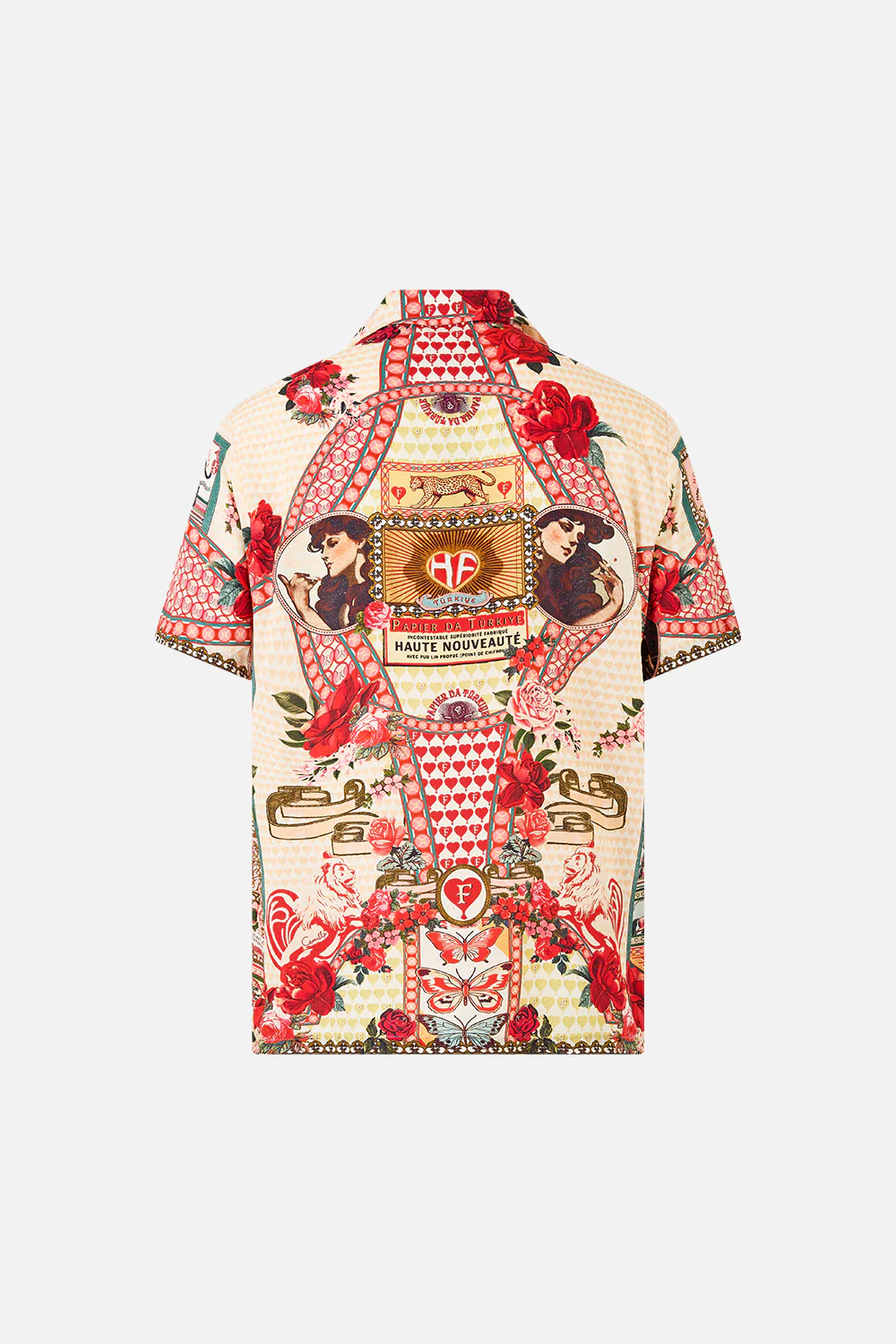 SHORT SLEEVE CAMP COLLARED SHIRT HIGH CLASS HOOKAH - Image 6