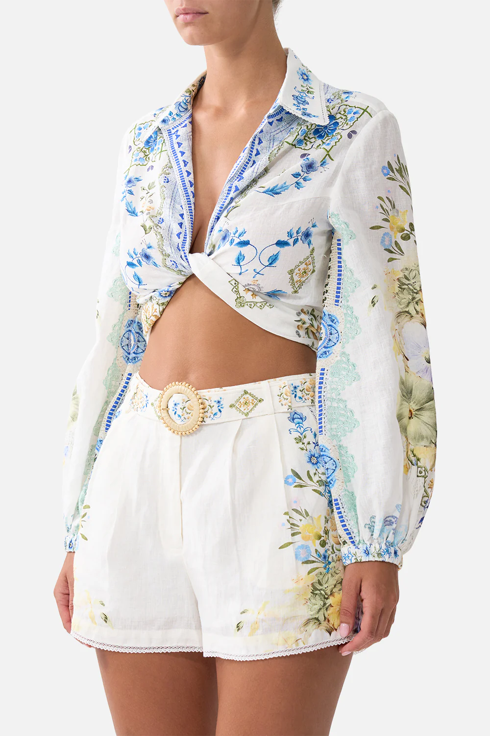 CROPPED WRAP SHIRT MY HOMESPUN HEART - Image 5