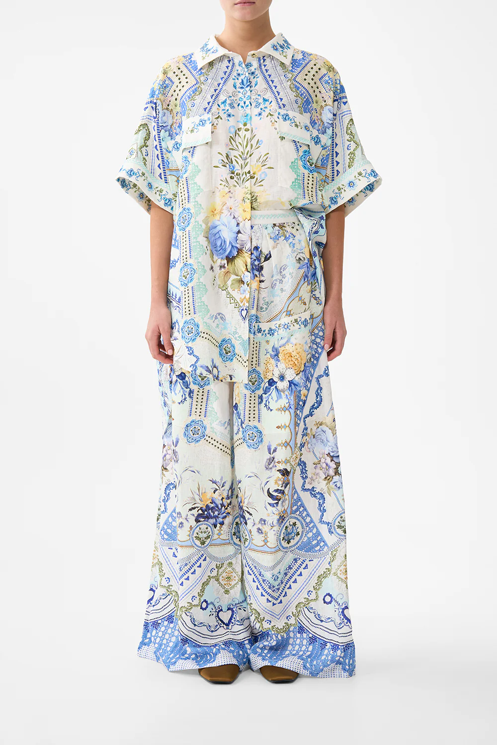 WIDE LEG TROUSER WITH FRONT POCKETS MY HOMESPUN HEART