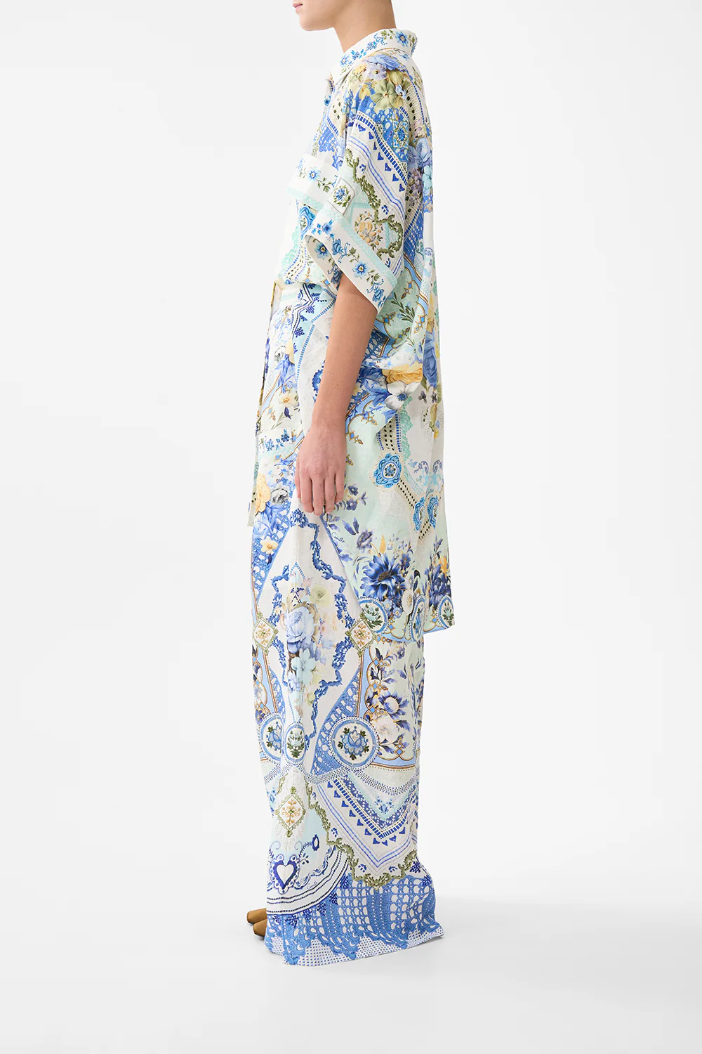 WIDE LEG TROUSER WITH FRONT POCKETS MY HOMESPUN HEART - Image 4