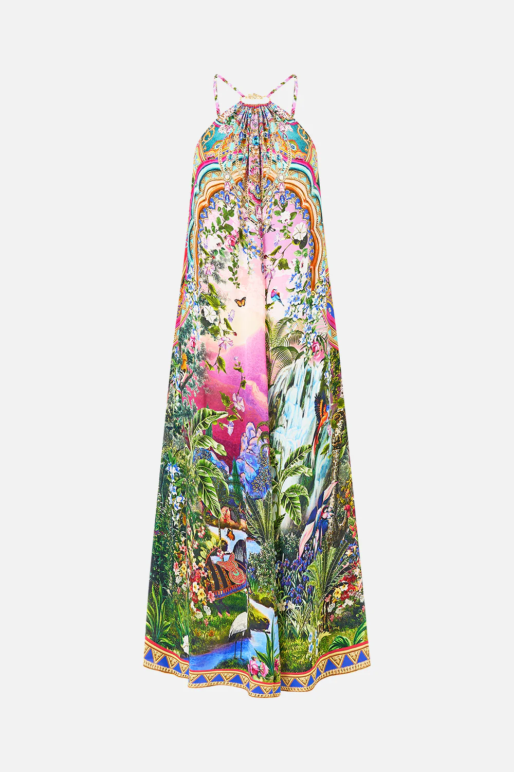 GATHER NECK HARDWARE MAXI DRESS TURKISH DELIGHT - Image 3