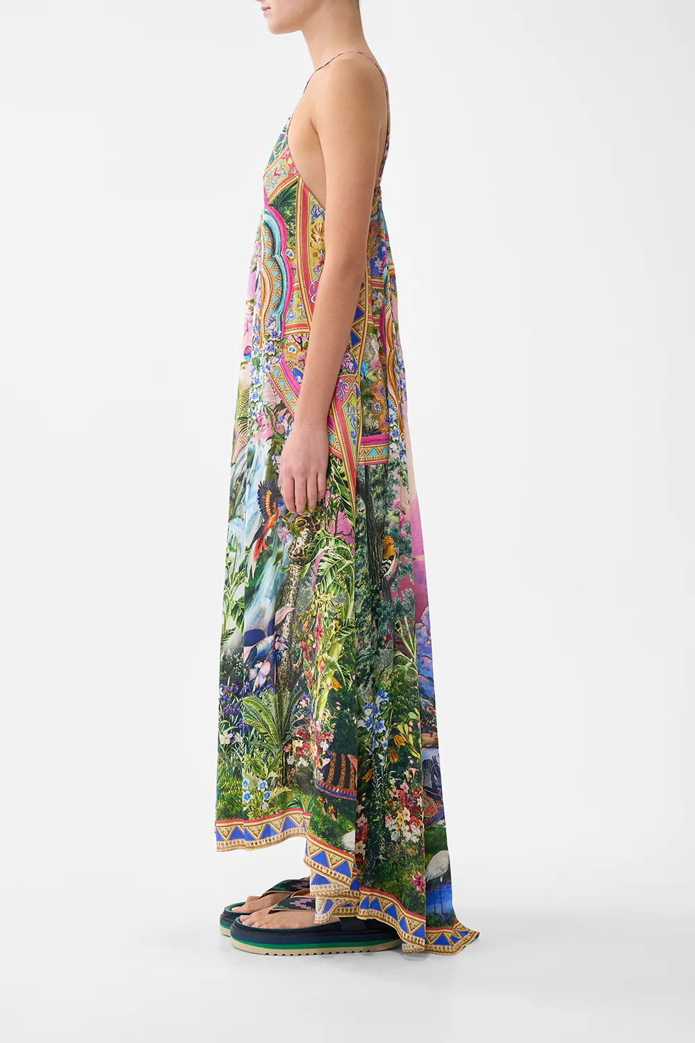 GATHER NECK HARDWARE MAXI DRESS TURKISH DELIGHT - Image 4