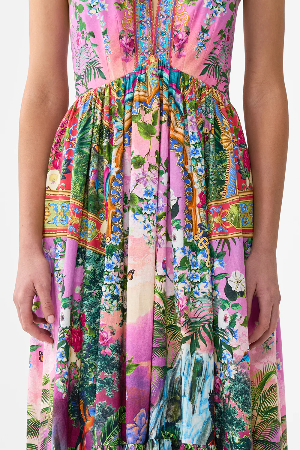 RUFFLE HEM HALTER DRESS TURKISH DELIGHT - Image 6