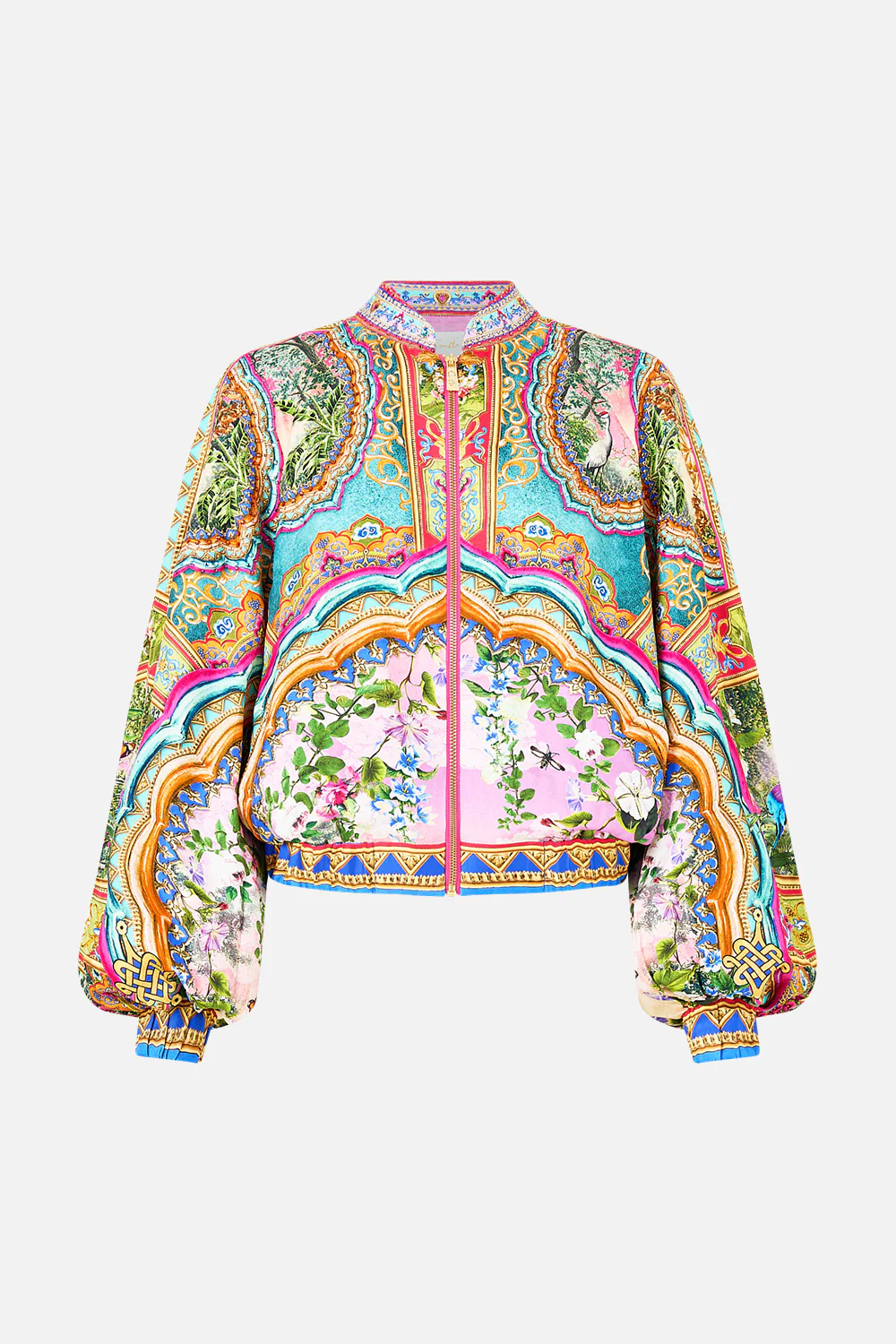 BOMBER JACKET WITH SHIRRED CUFF TURKISH DELIGHT - Image 3