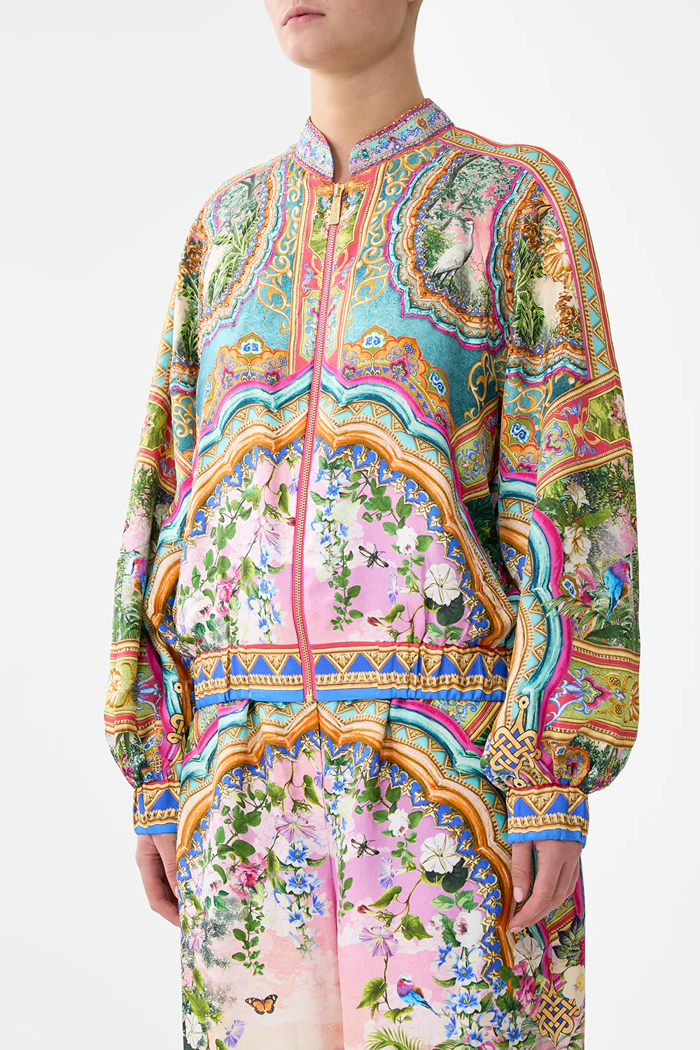 BOMBER JACKET WITH SHIRRED CUFF TURKISH DELIGHT - Image 5
