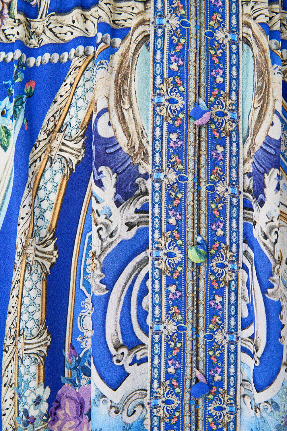 KIMONO SLEEVE DRESS WITH SHIRRING DETAIL OTTOMAN OPULENCE - Image 7