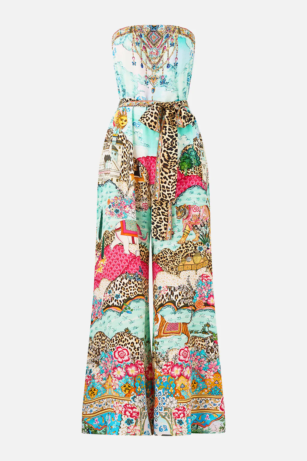 TIE WAIST STRAPLESS JUMPSUIT MINIATURE MOMENTS - Image 3