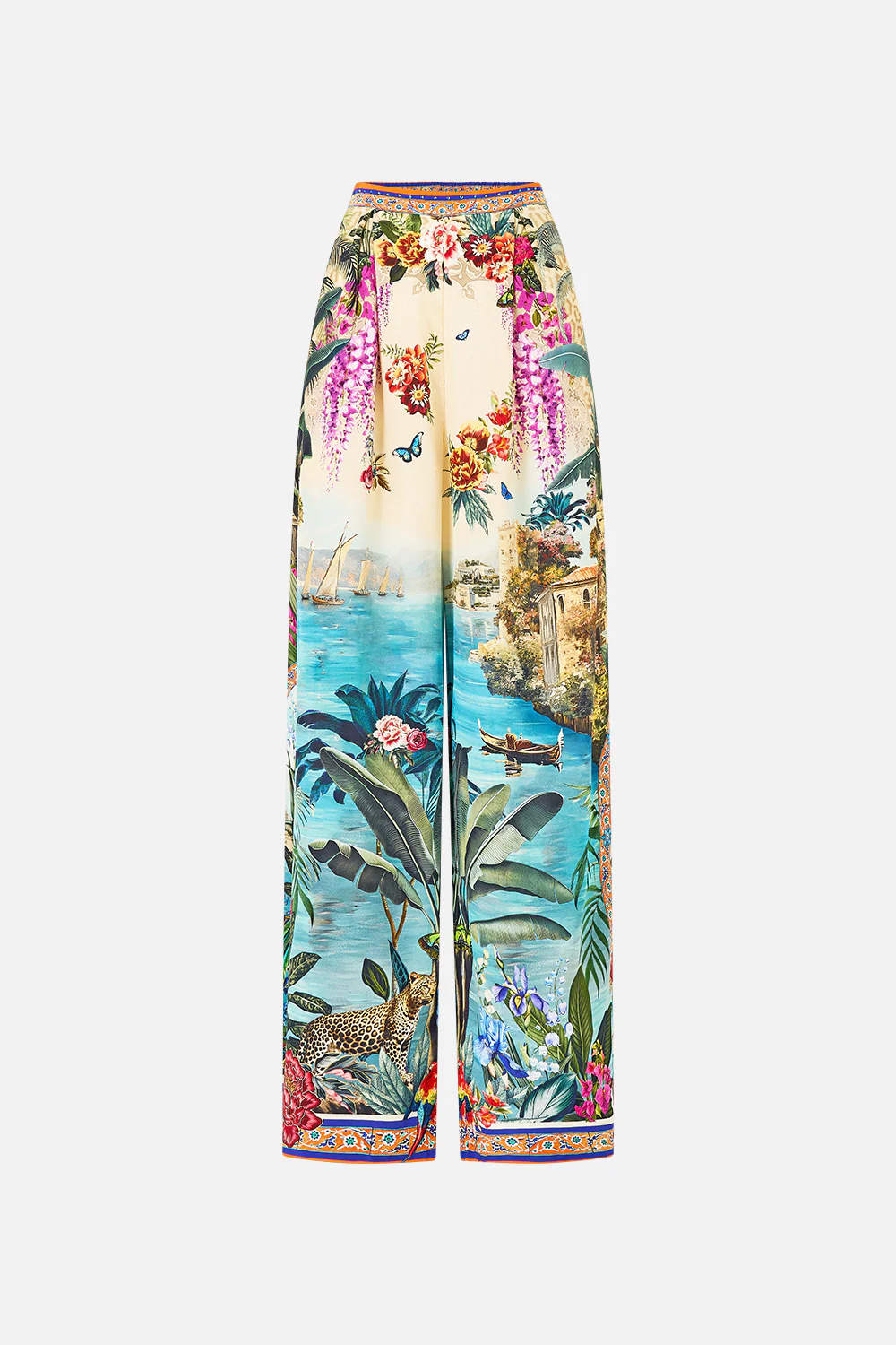 TUCK FRONT PANT BODRUM BOTANICALS - Image 3