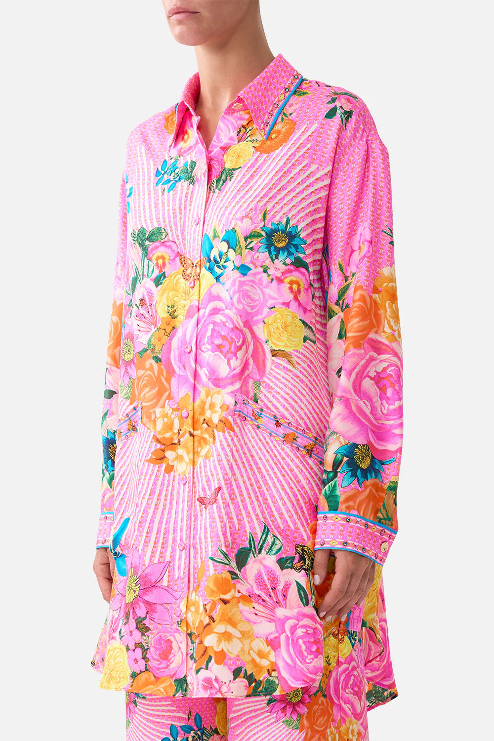 SHIRT TUNIC WITH POCKETS ILLUSTRATION NATION - Image 5