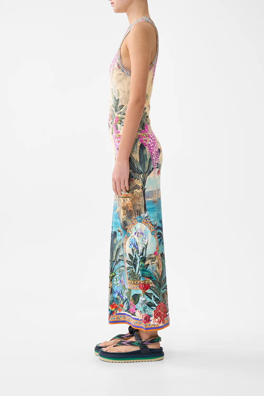 JERSEY TANK DRESS BODRUM BOTANICALS - Image 4