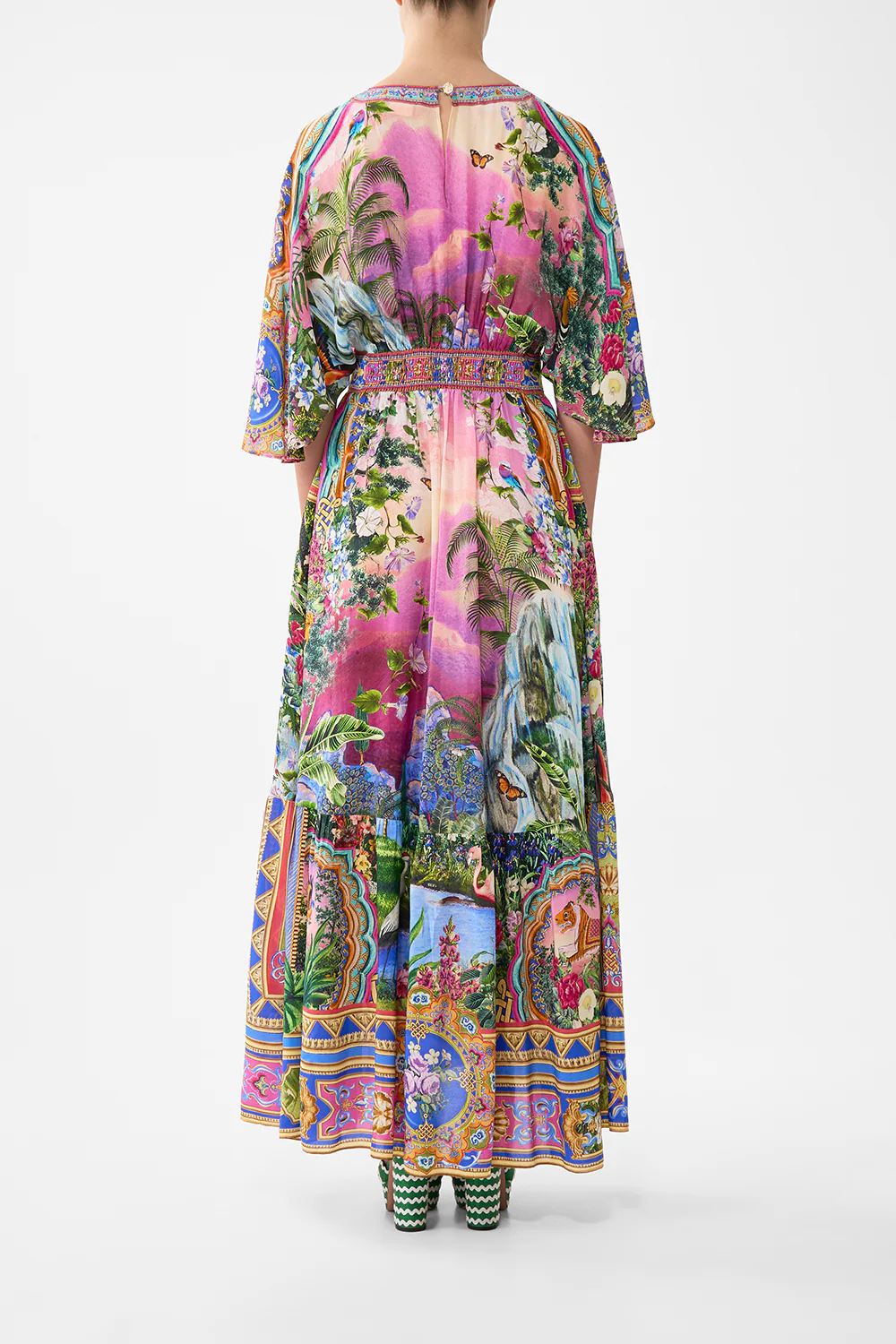 WAISTED DRESS WITH HEM RUFFLE TURKISH DELIGHT - Image 2