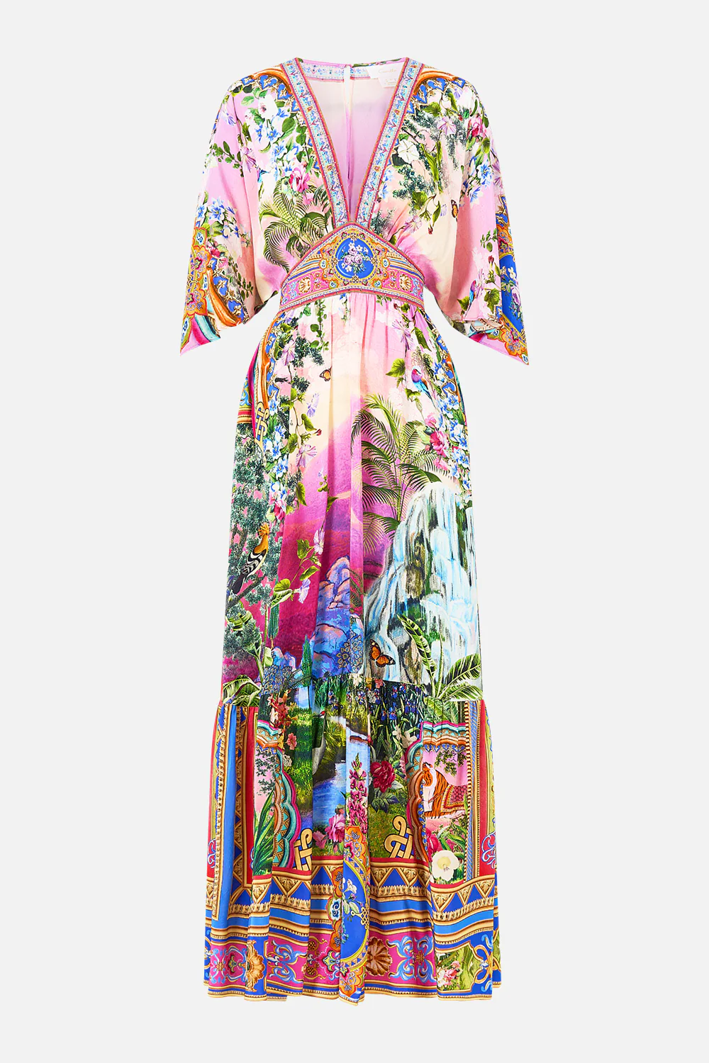 WAISTED DRESS WITH HEM RUFFLE TURKISH DELIGHT - Image 3