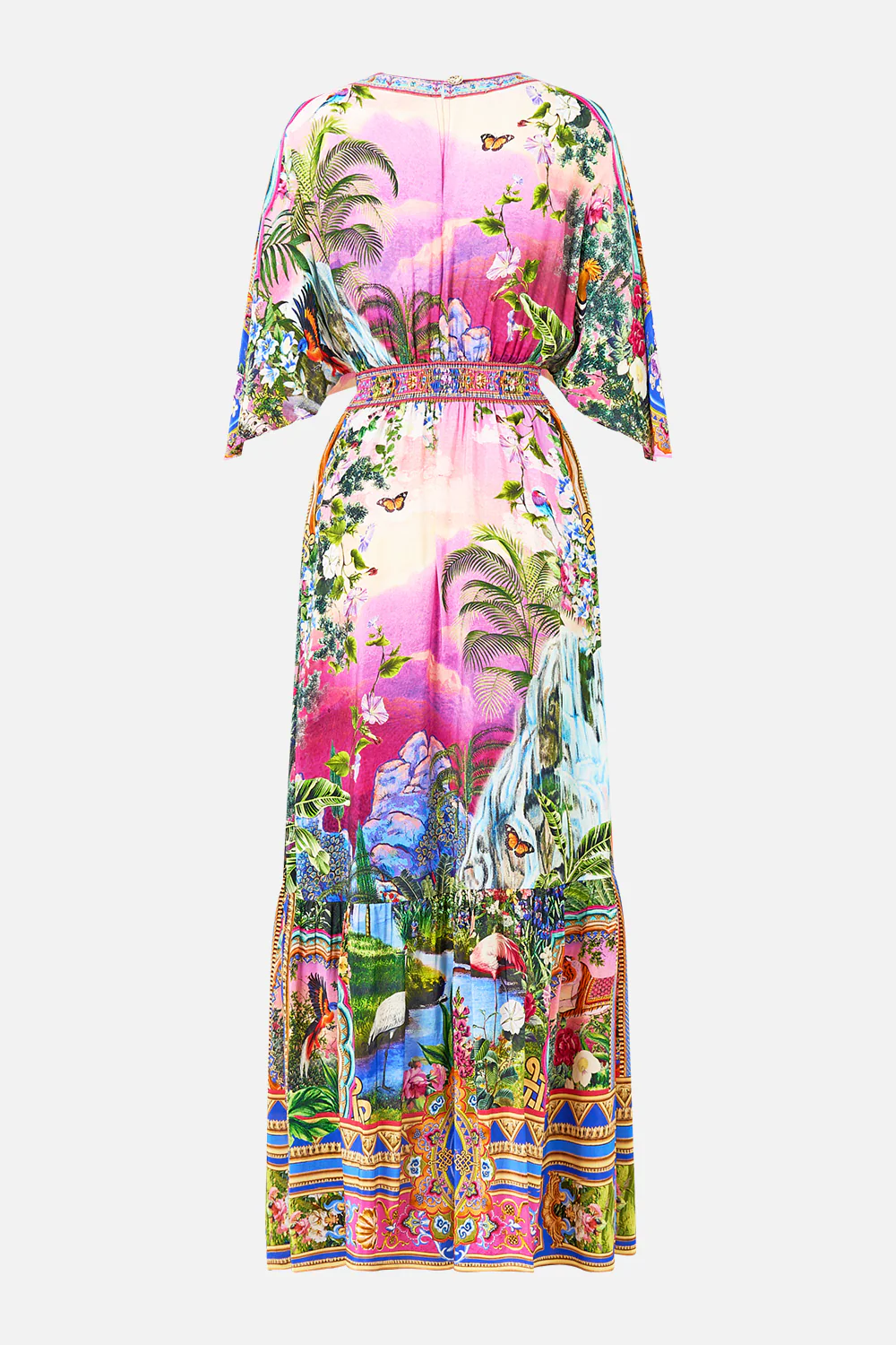 WAISTED DRESS WITH HEM RUFFLE TURKISH DELIGHT - Image 6