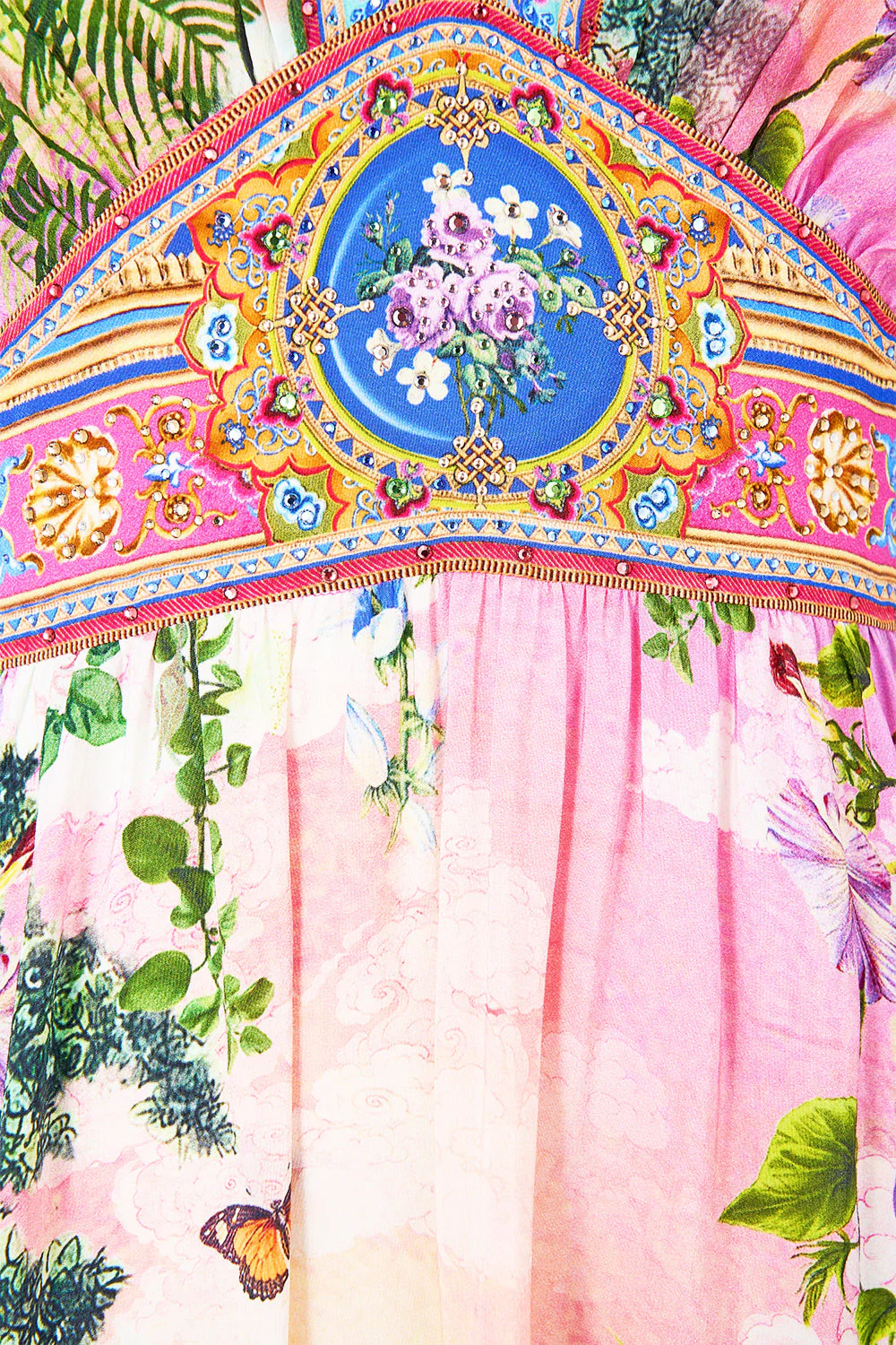 WAISTED DRESS WITH HEM RUFFLE TURKISH DELIGHT - Image 7