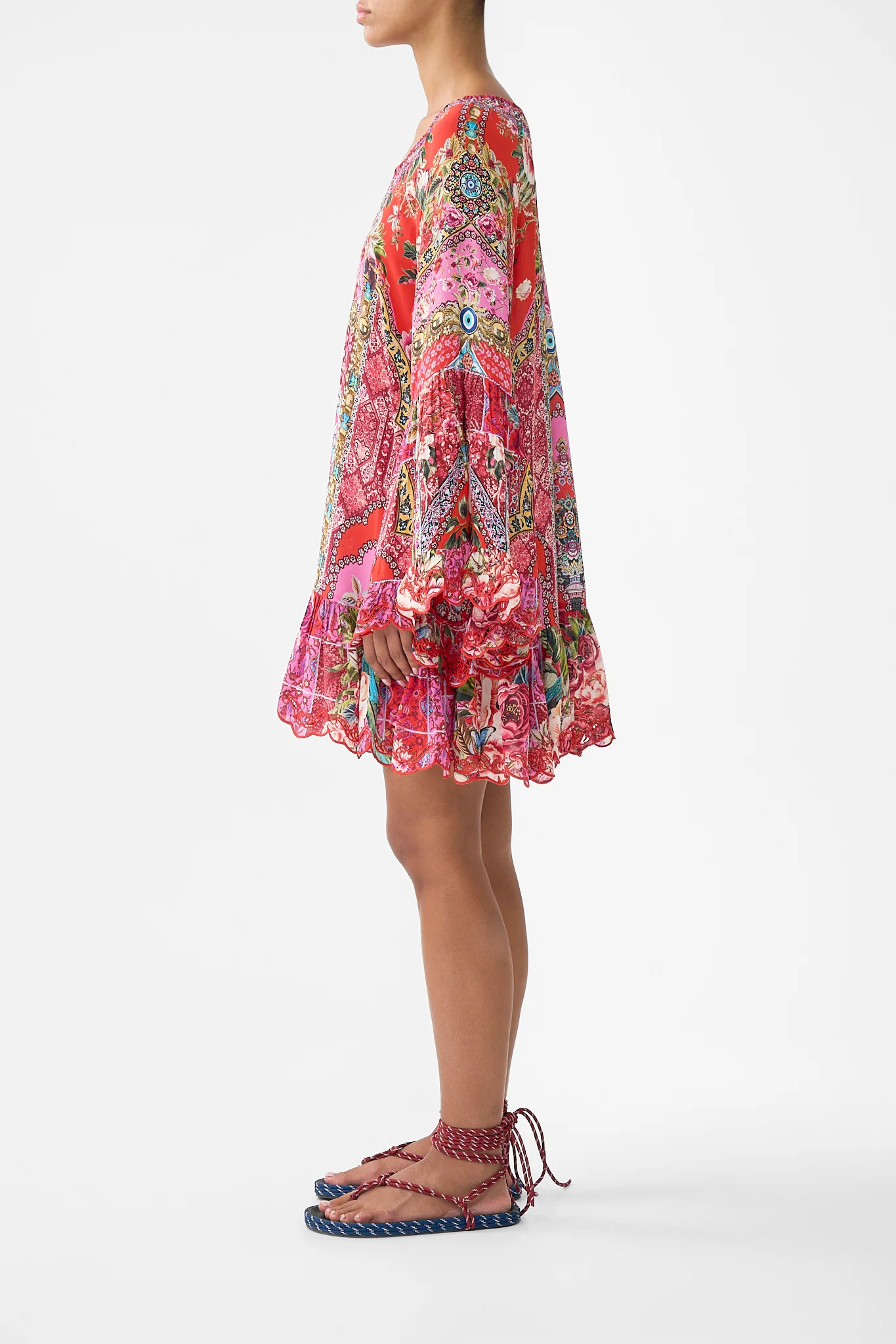 A-LINE FRILL DRESS HEIRLOOM EMPIRE - Image 4