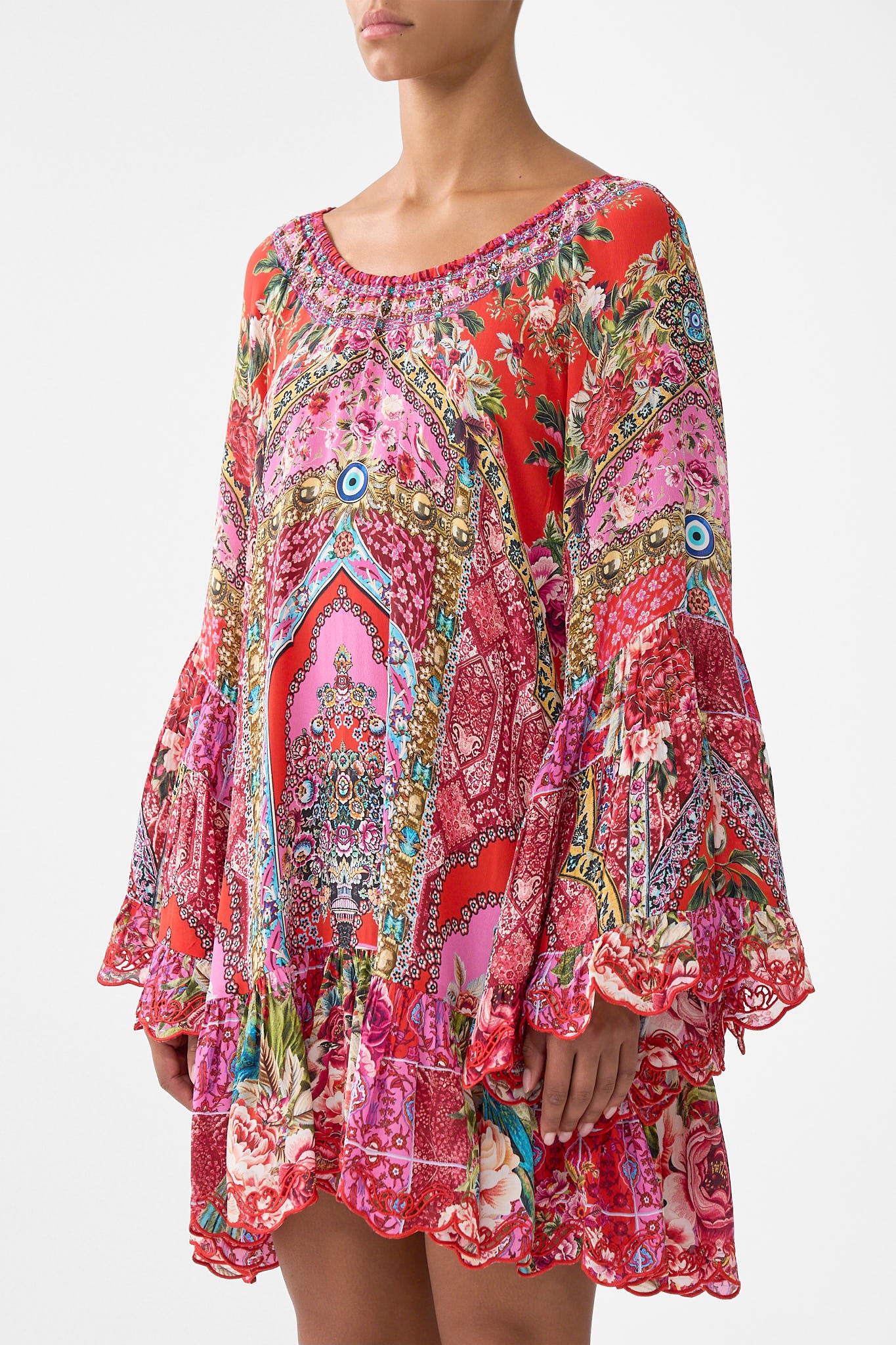 A-LINE FRILL DRESS HEIRLOOM EMPIRE - Image 5