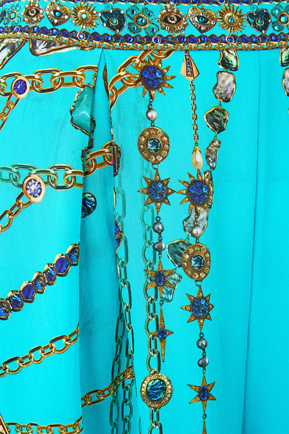 TUCK FRONT PANT TOTEMS AND TREASURES - Image 7
