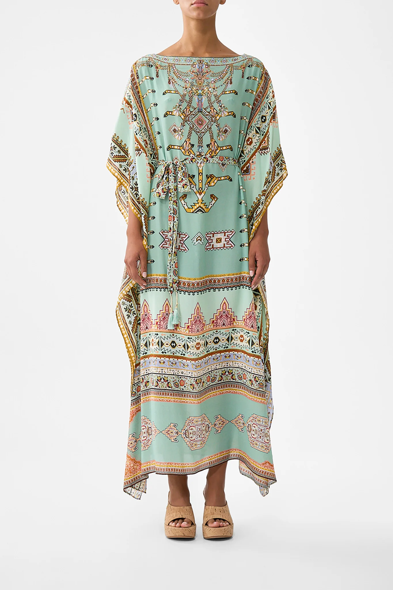 SCARF KAFTAN WITH TIE WAIST LEGEND HAS IT