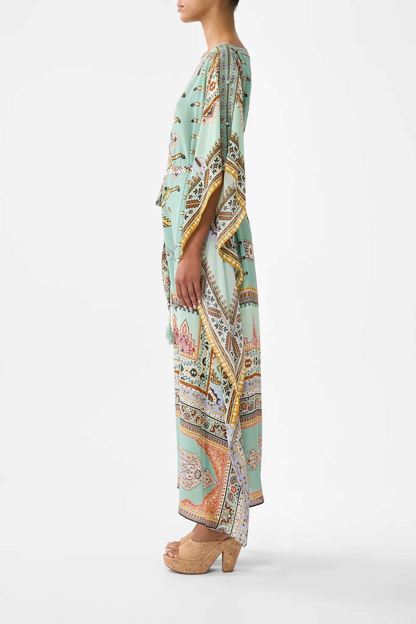 SCARF KAFTAN WITH TIE WAIST LEGEND HAS IT - Image 4