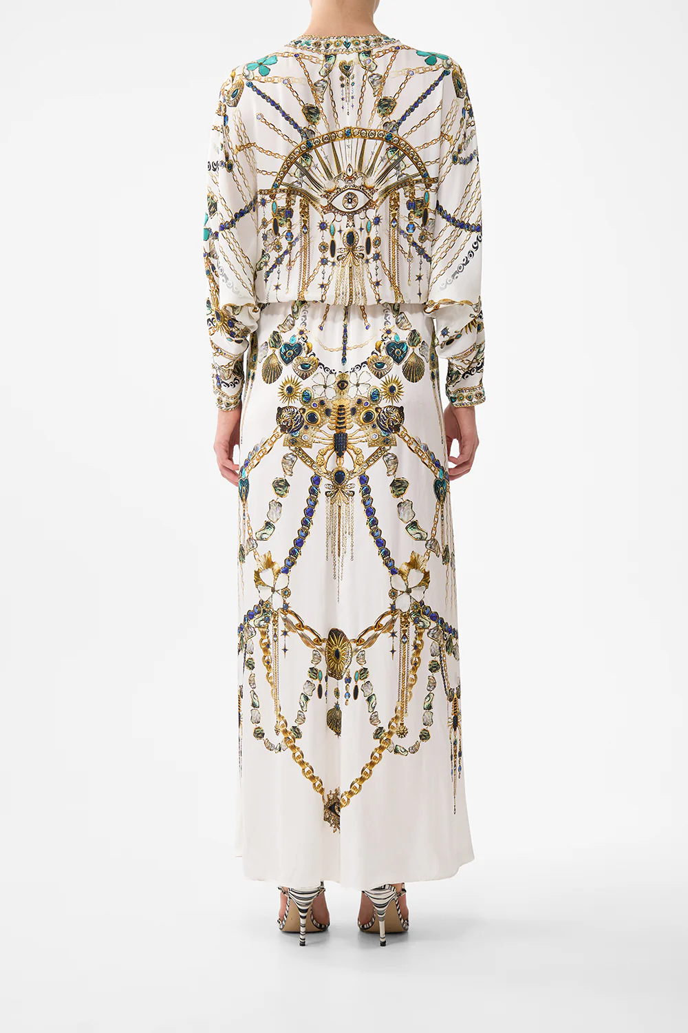 TWIST FRONT BATWING DRESS CHAIN GANG - Image 2