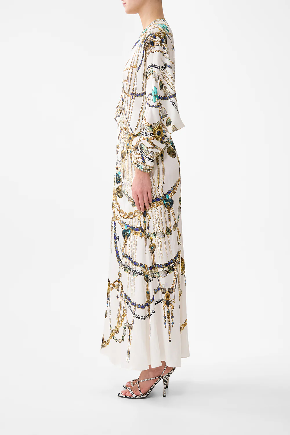 TWIST FRONT BATWING DRESS CHAIN GANG - Image 4