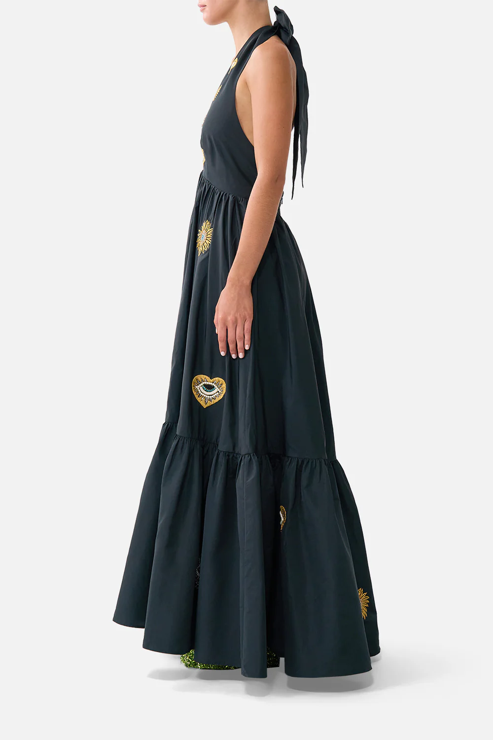 RUFFLE HEM HALTER DRESS AMULETS AND ALCHEMY - Image 4