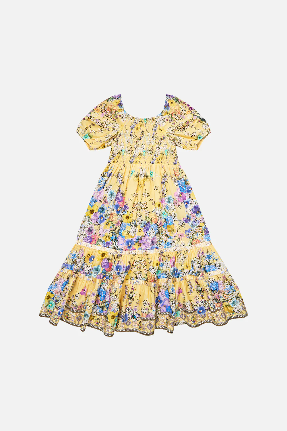KIDS PEASANT MAXI DRESS WITH RIBBON SKIRT DARLING BUDS - Image 2