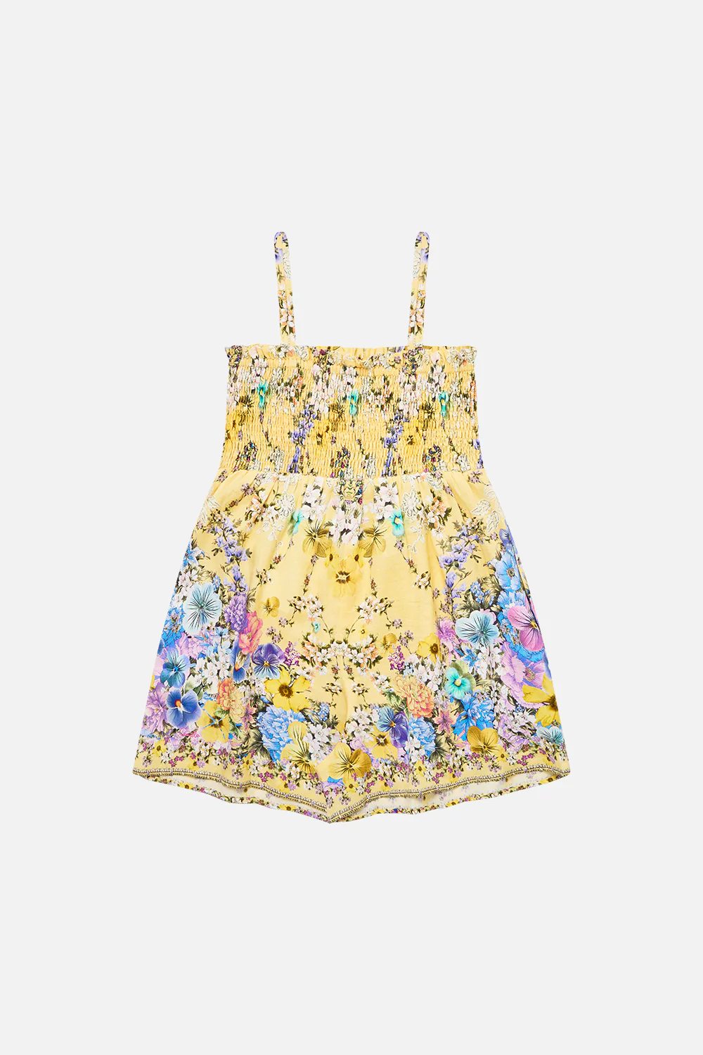 KIDS STRAPPY FLOWY PLAYSUIT W SHIRRED BODICE DARLING BUDS - Image 2