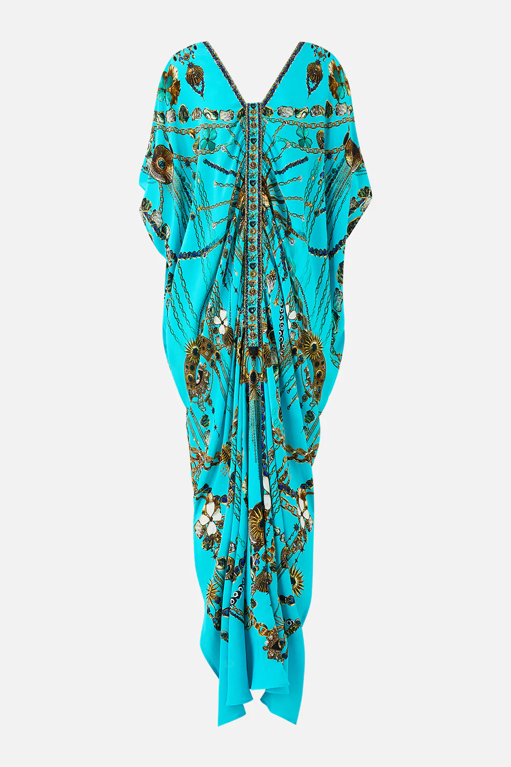KAFTAN WITH FRONT TAB DETAIL TOTEMS AND TREASURES - Image 6