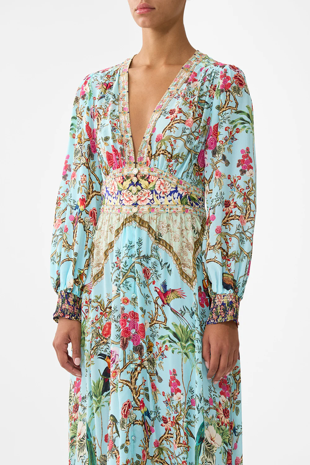BUTTON DRESS WITH SHAPED WAISTBAND SULTANS AND QUEENS - Image 5