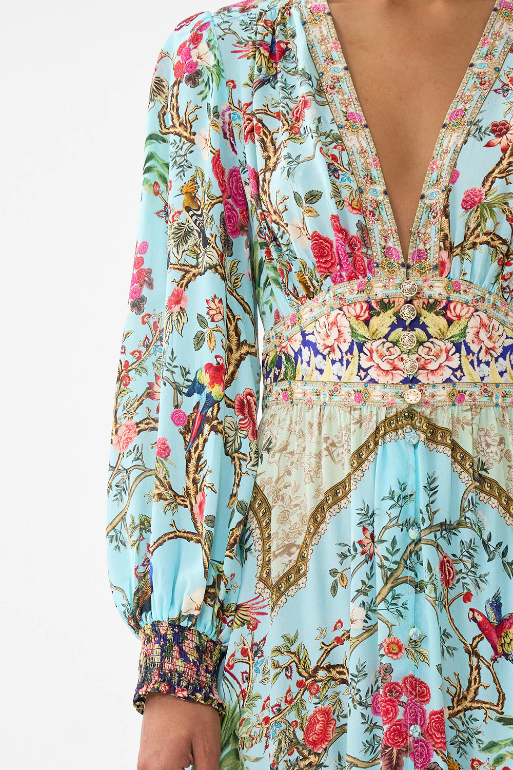 BUTTON DRESS WITH SHAPED WAISTBAND SULTANS AND QUEENS - Image 6