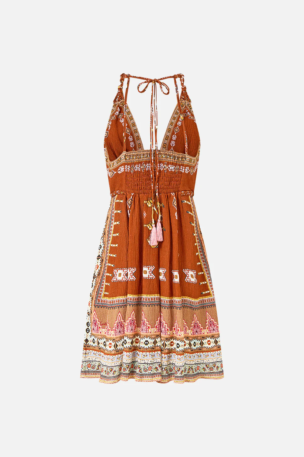 SHORT FLARED DRESS WITH MACRAME DETAIL FABRIC OF TIME - Image 7