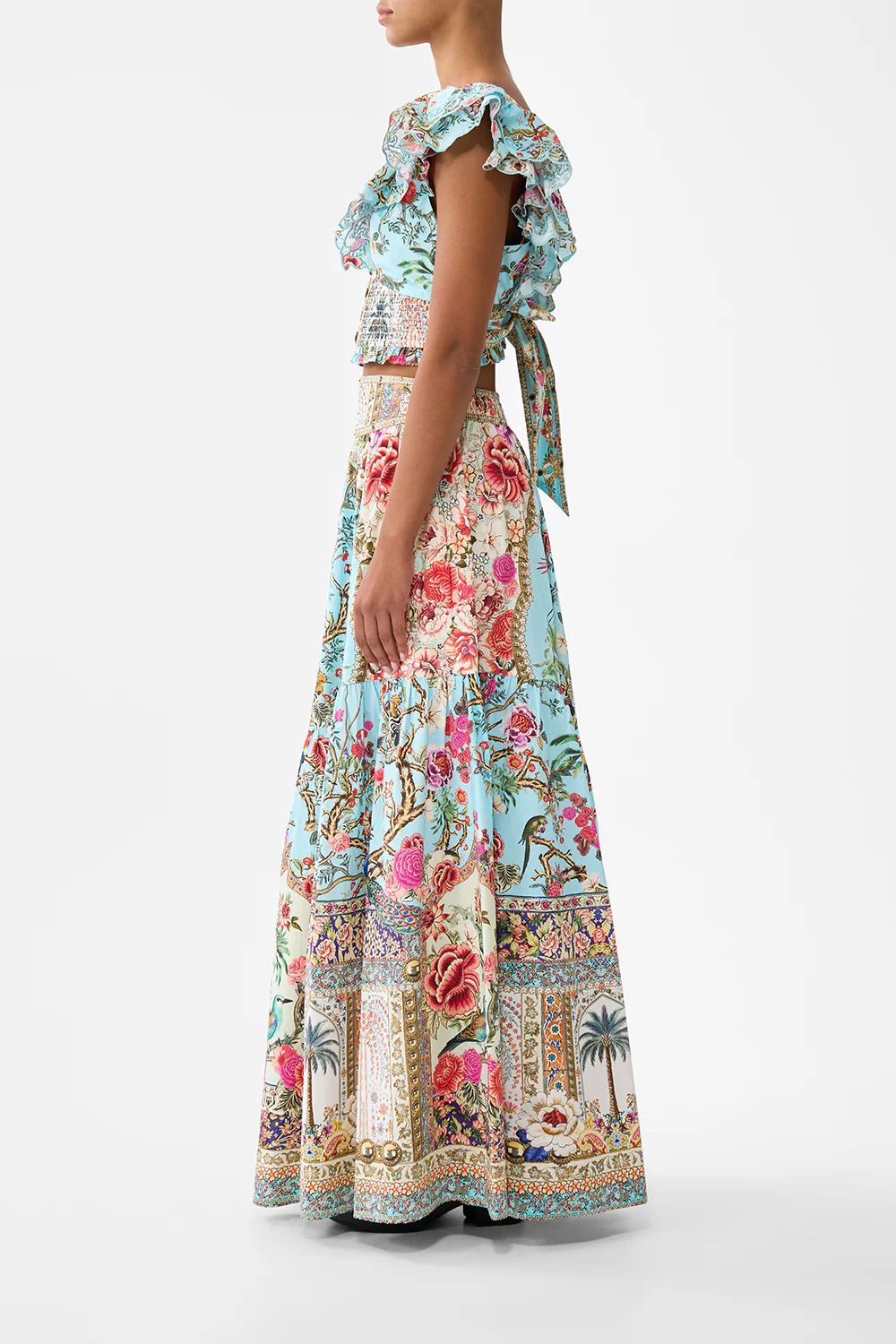 DEEP V-FRILL SHORT SLEEVE TOP SULTANS AND QUEENS - Image 4