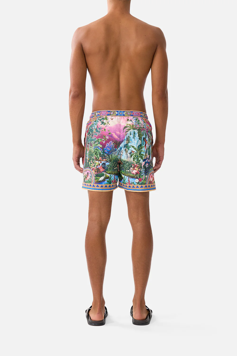 MID LENGTH BOARDSHORT WITH ELASTIC WAIST TURKISH DELIGHT - Image 2