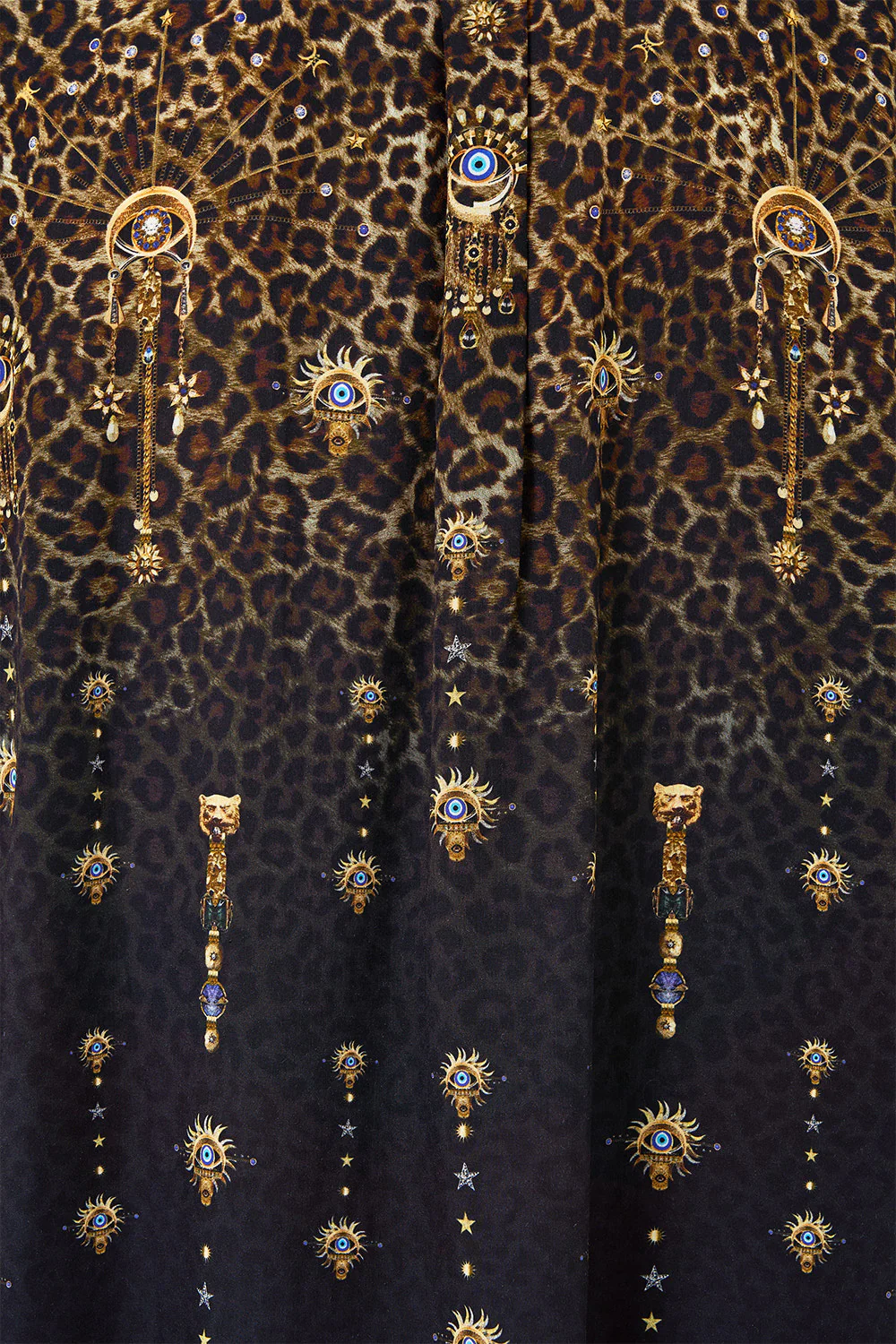 LONG SLEEVE HALF PLACKET TUNIC SHIRT FELINE FOLKLORE - Image 7