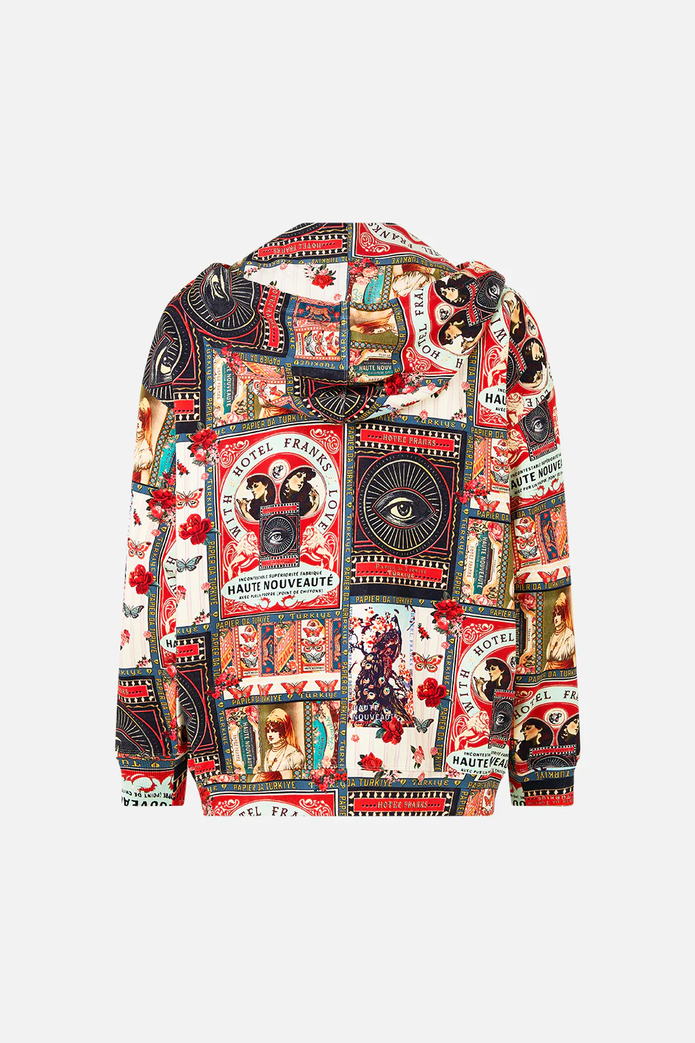 RELAXED FIT OVERSIZED HOODIE W KANGA POCKET HIGH CLASS HOOKAH - Image 6