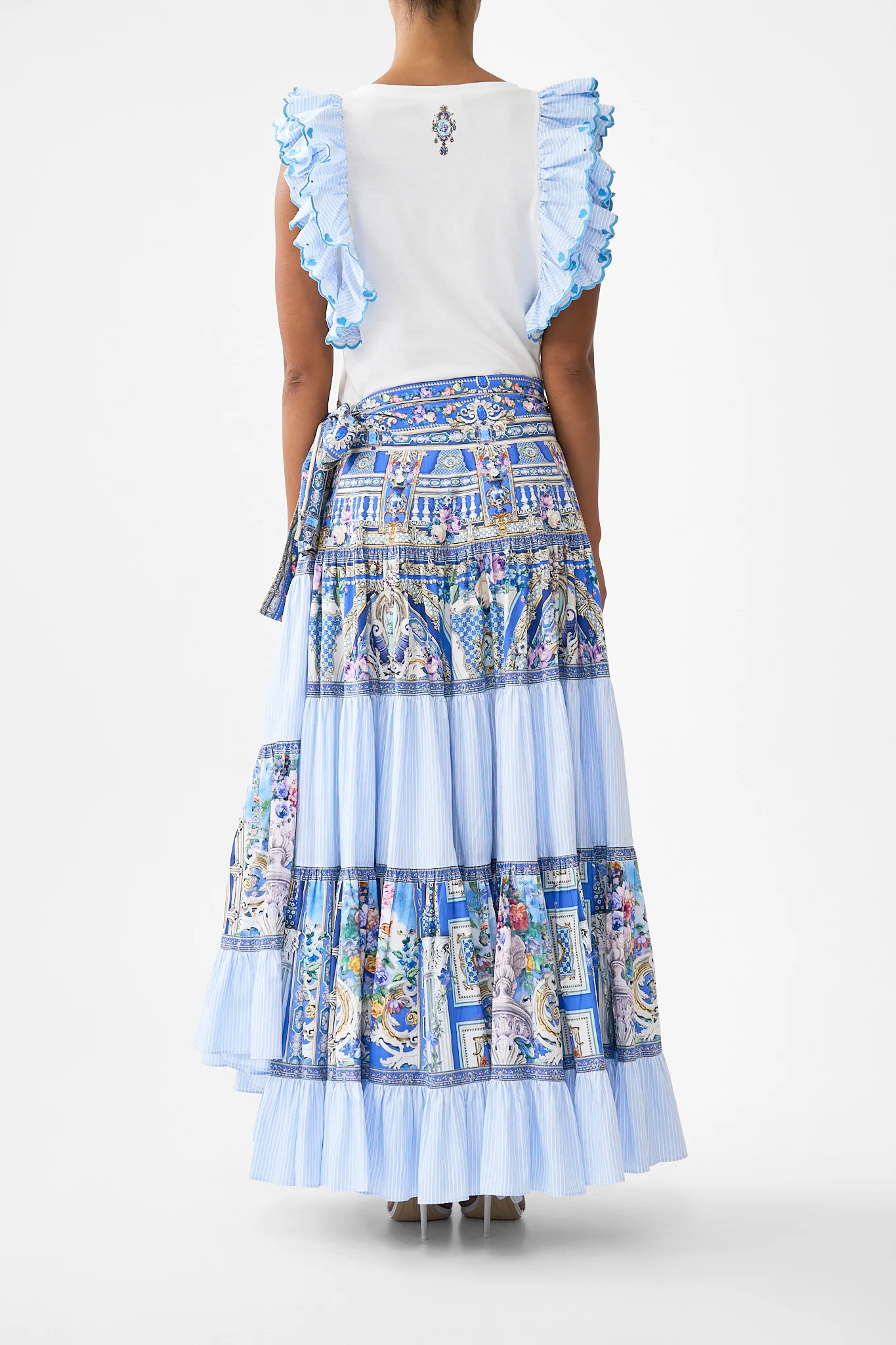 DOUBLE FRILL SLEEVE TEE OTTOMAN OPULENCE - Image 2