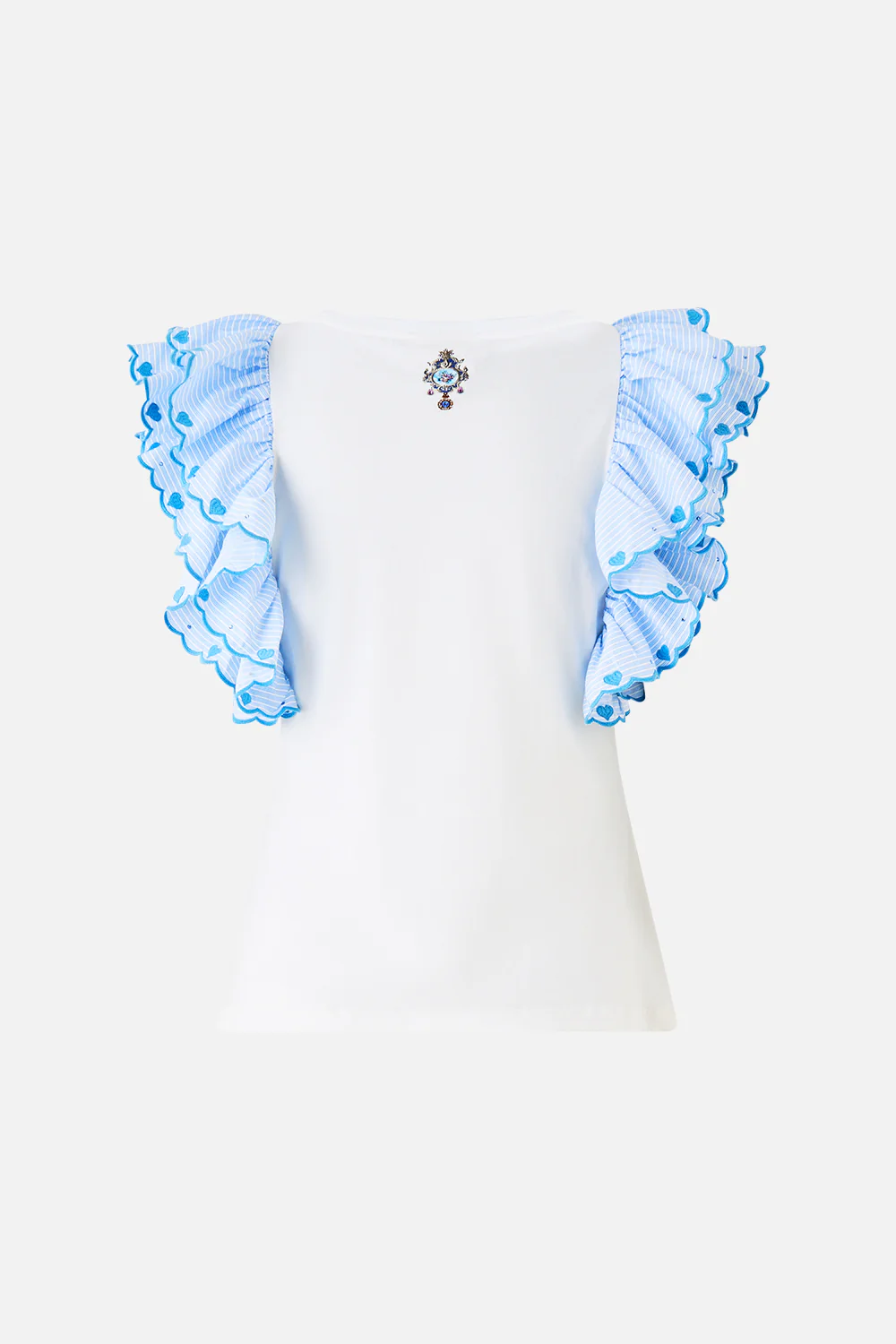 DOUBLE FRILL SLEEVE TEE OTTOMAN OPULENCE - Image 6