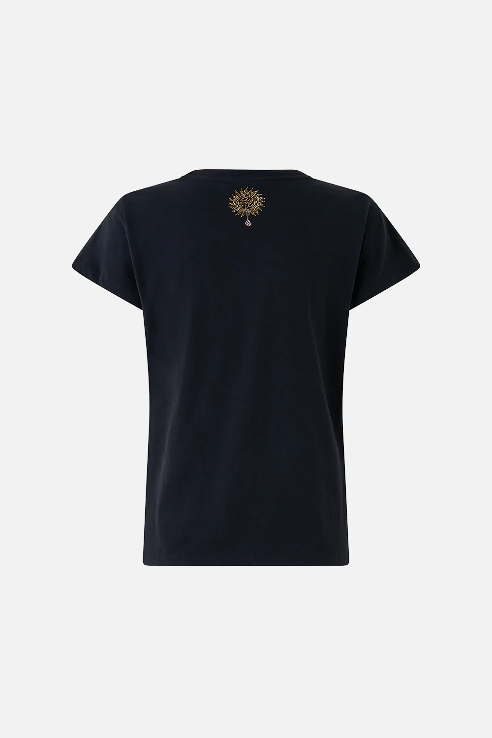 SLIM FIT ROUND NECK T-SHIRT - BLACK FELINE FOLKLORE - Image 6