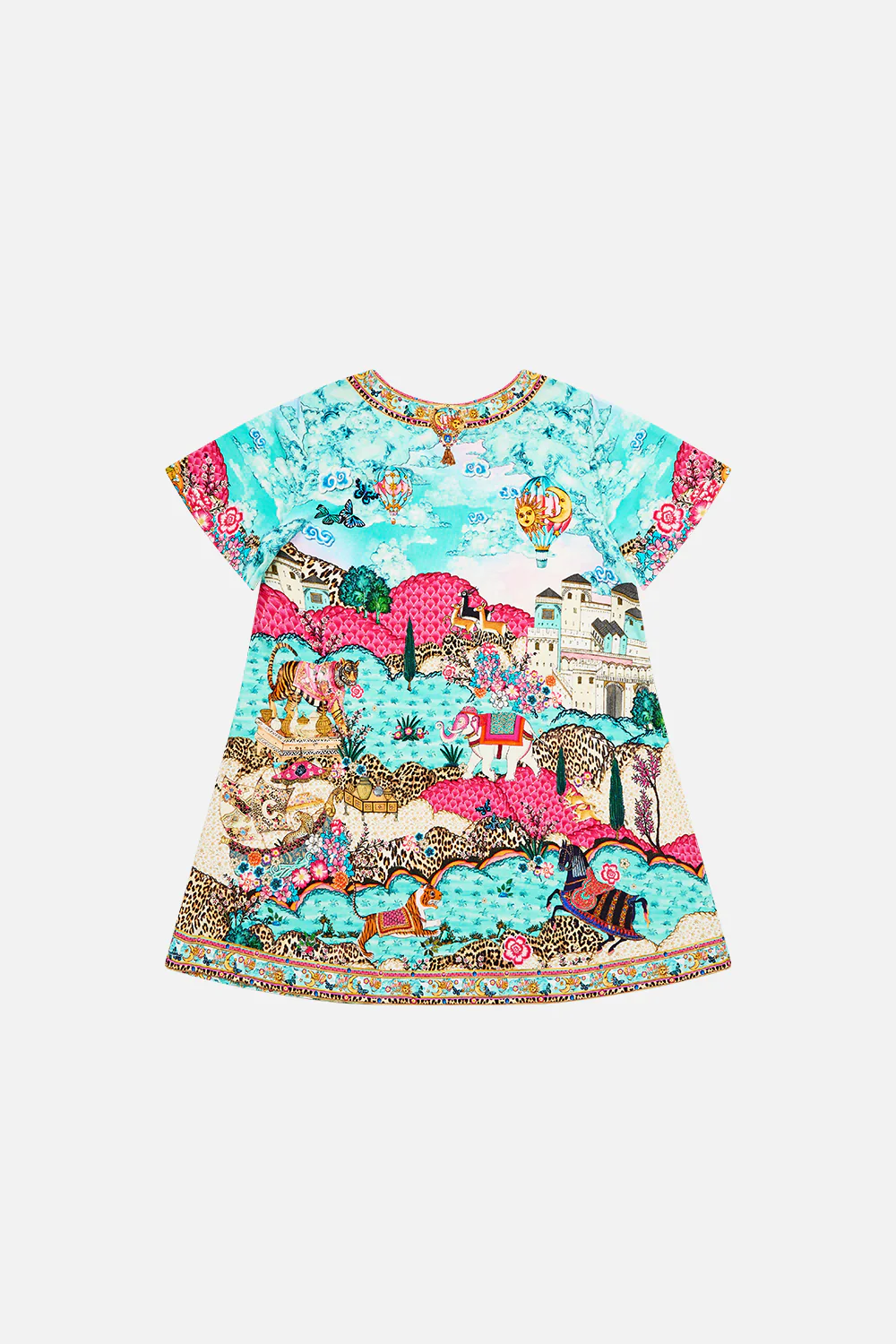 KIDS TEE MINI DRESS WITH FLARE HEM MINIATURE MOMENTS - Image 2