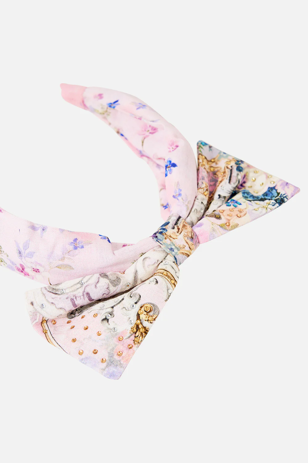 KIDS HEADBAND WITH LARGE BOW PALATIAL PASTELS - Image 2