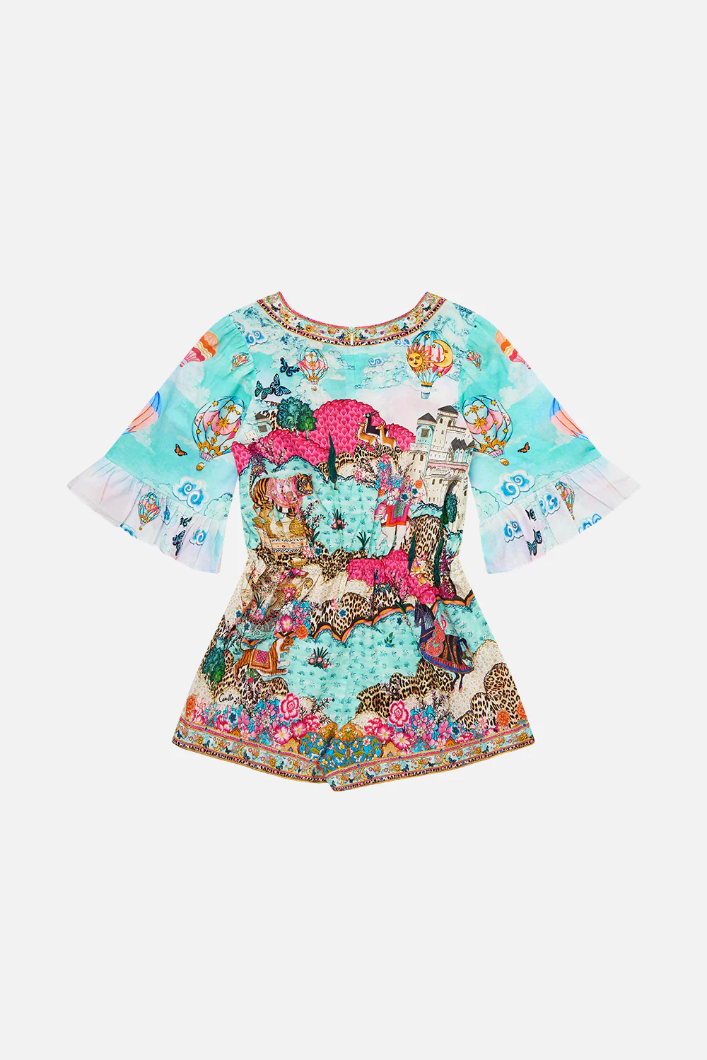 KIDS PLAYSUIT WITH FRILL 3/4 SLEEVES MINIATURE MOMENTS - Image 2