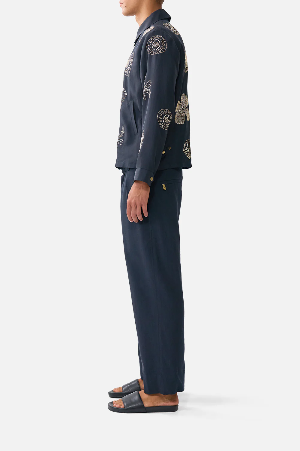 EMBELLISHED CROP ZIP THROUGH JACKET AMULETS AND ALCHEMY - Image 4