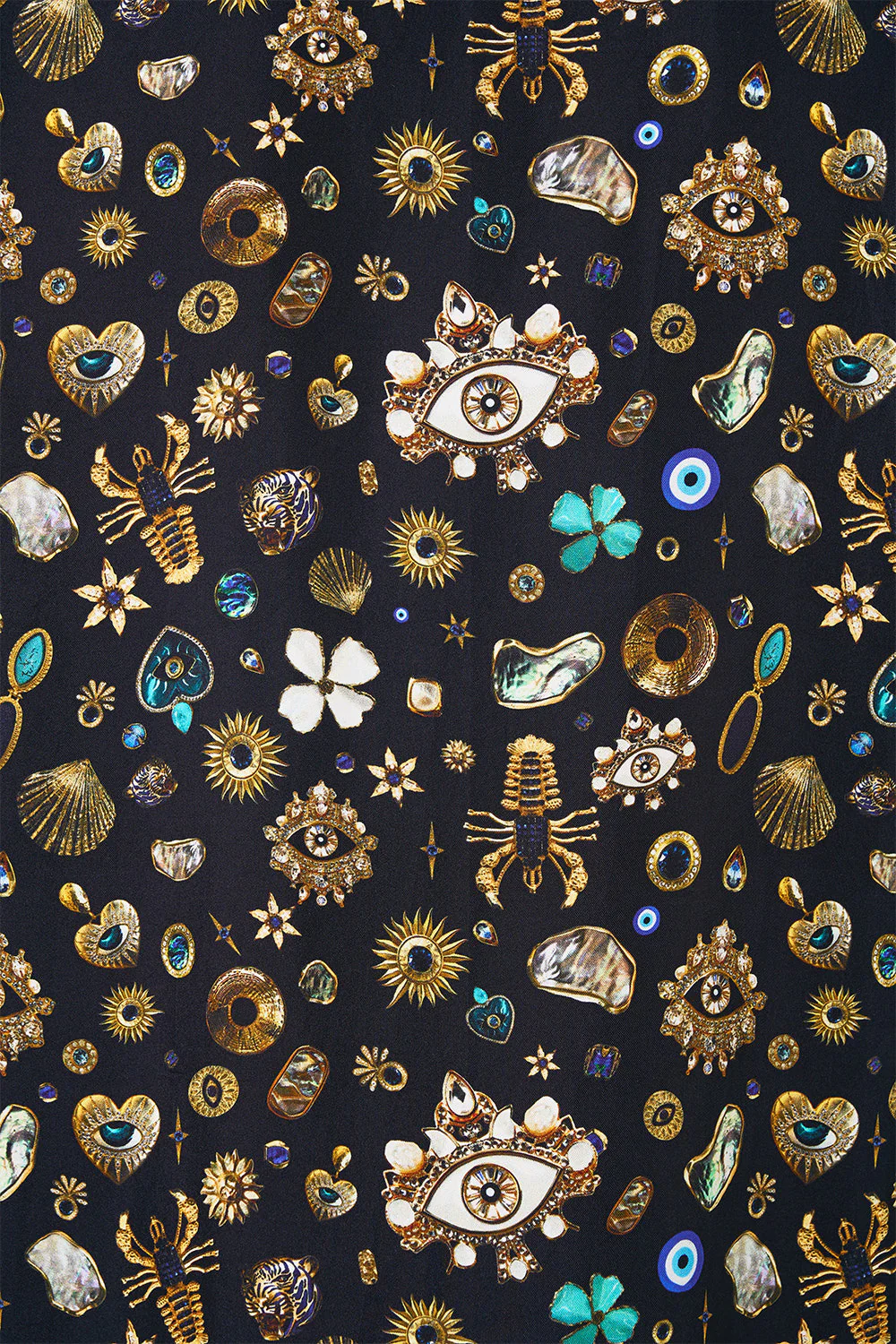 LONG SLEEVE CAMP COLLARED SHIRT AMULETS AND ALCHEMY - Image 7