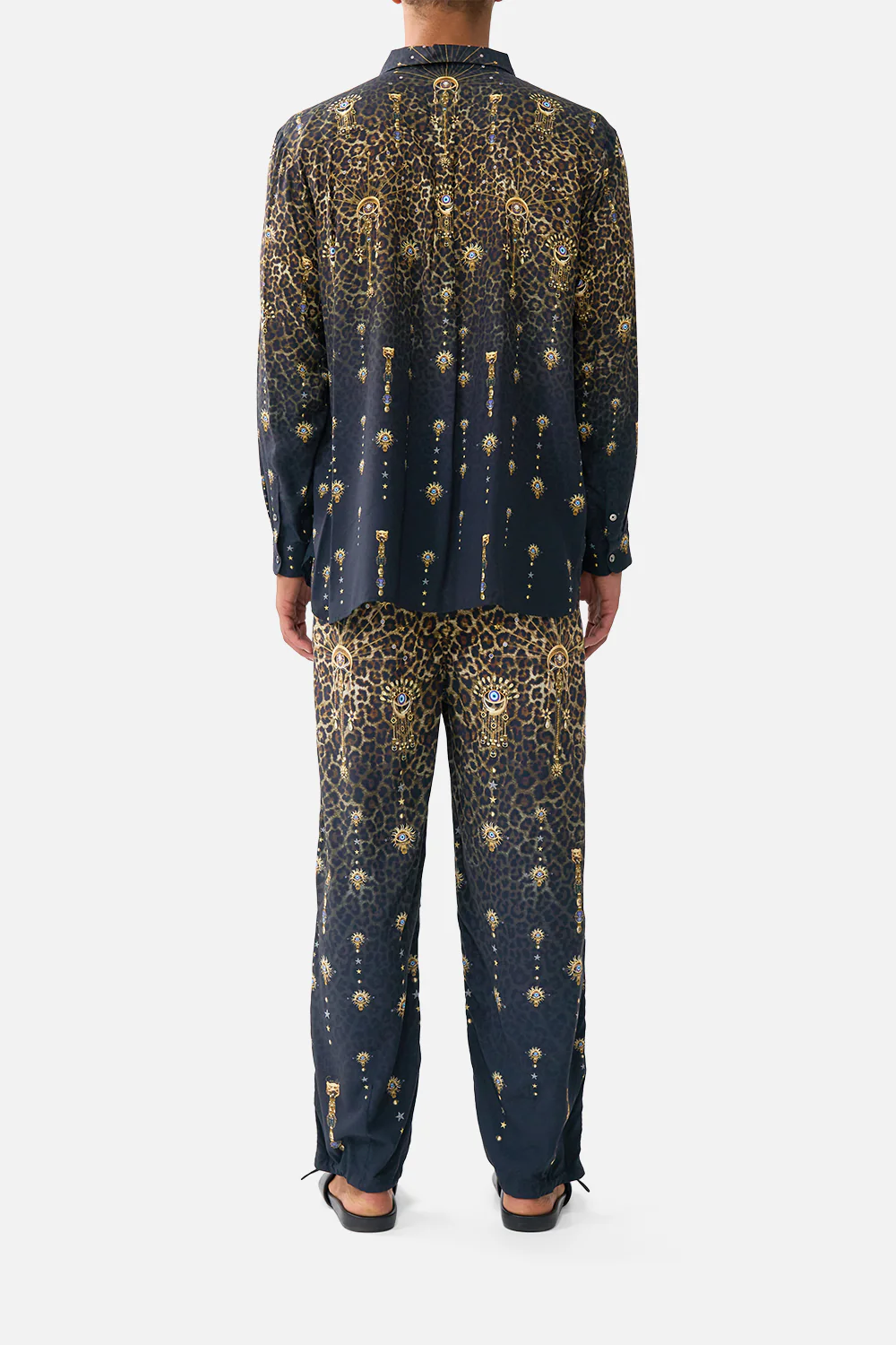 PARACHUTE PANT WITH ELASTIC WAIST FELINE FOLKLORE - Image 2