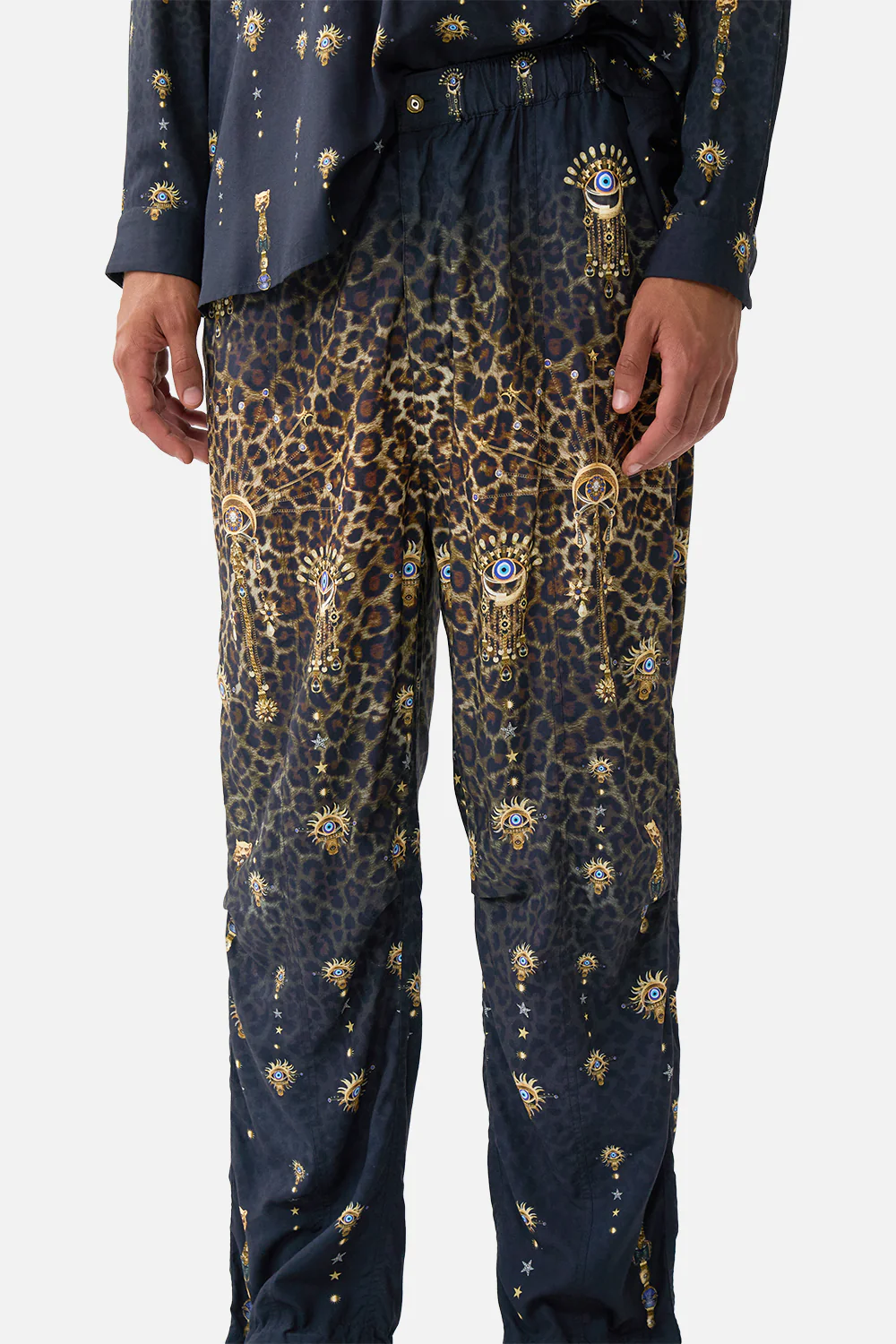PARACHUTE PANT WITH ELASTIC WAIST FELINE FOLKLORE - Image 5