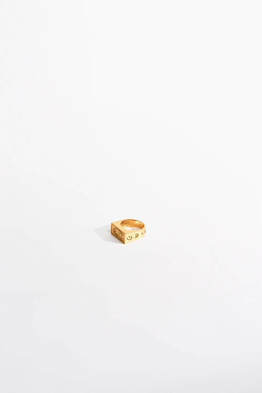 GYPSET GLITTERATI BAR RING SET GOLD - Image 4