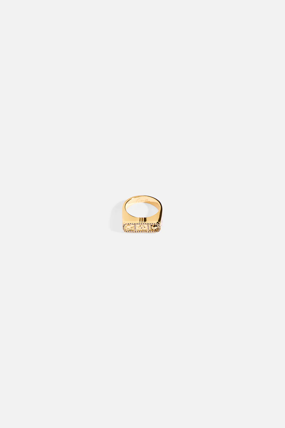GYPSET GLITTERATI BAR RING SET GOLD - Image 5