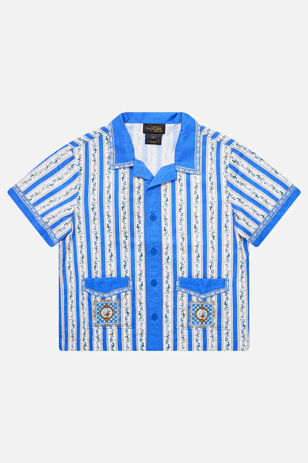 BOYS SHORT SLEEVE CABANA SHIRT OTTOMAN OPULENCE