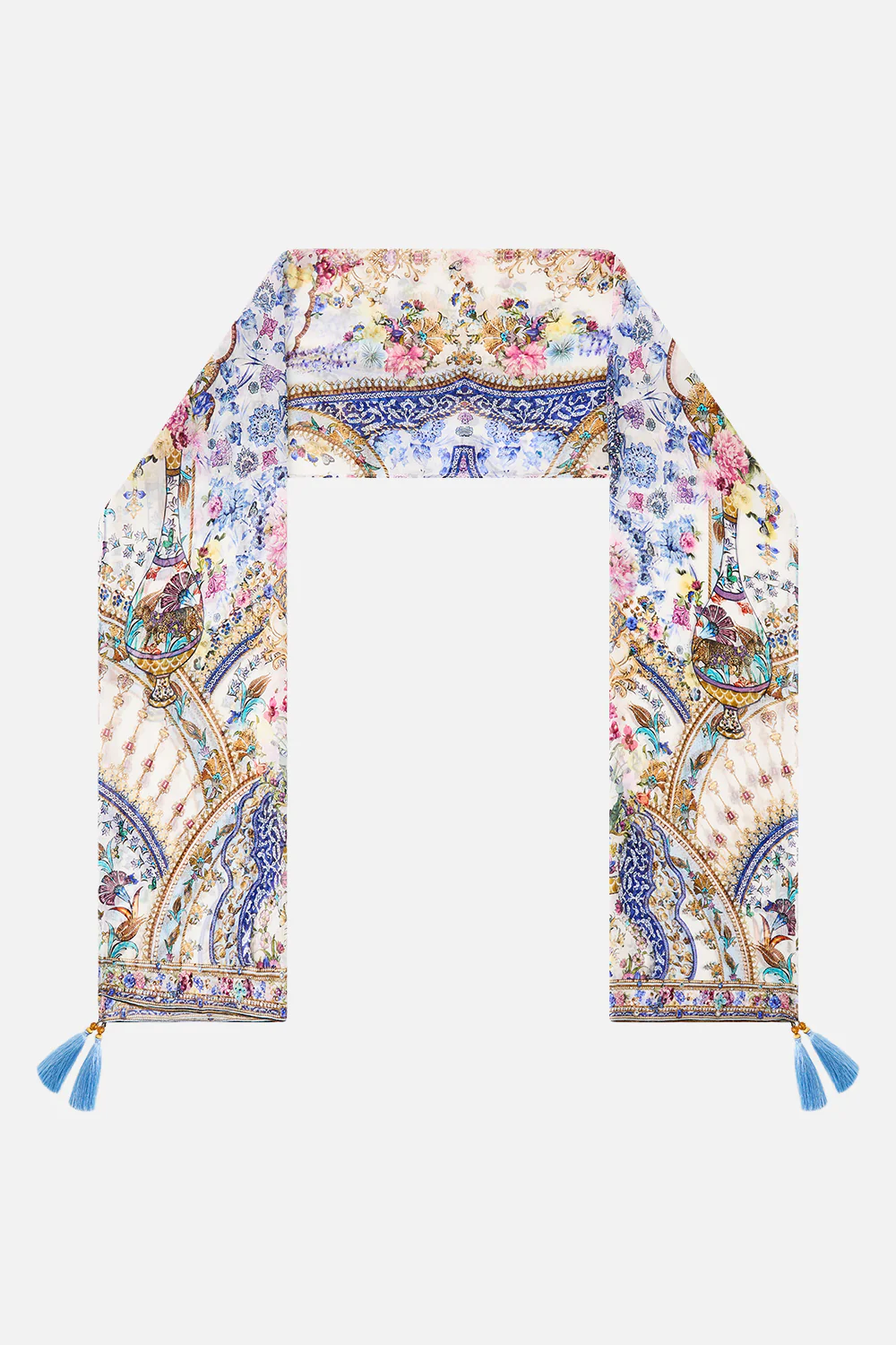 LONG SILK CRINKLE CHIFFON SCARF ALL ABOUT THAT LACE